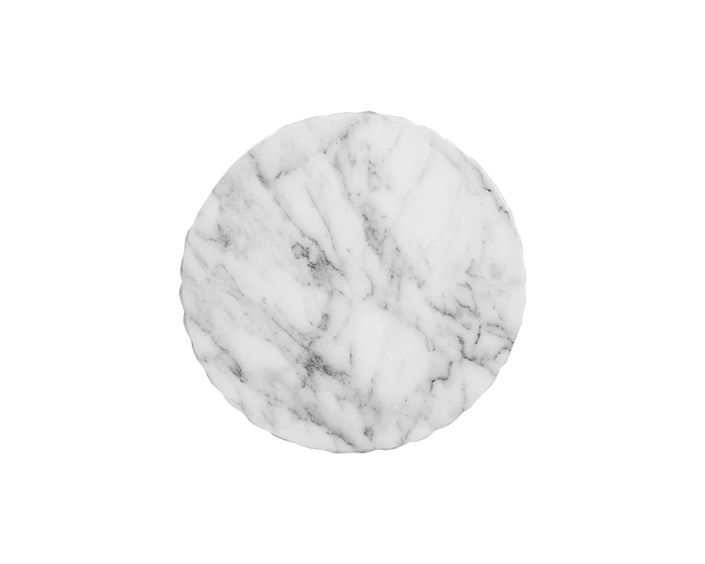 Cara End Table - Marble Look - Image 6