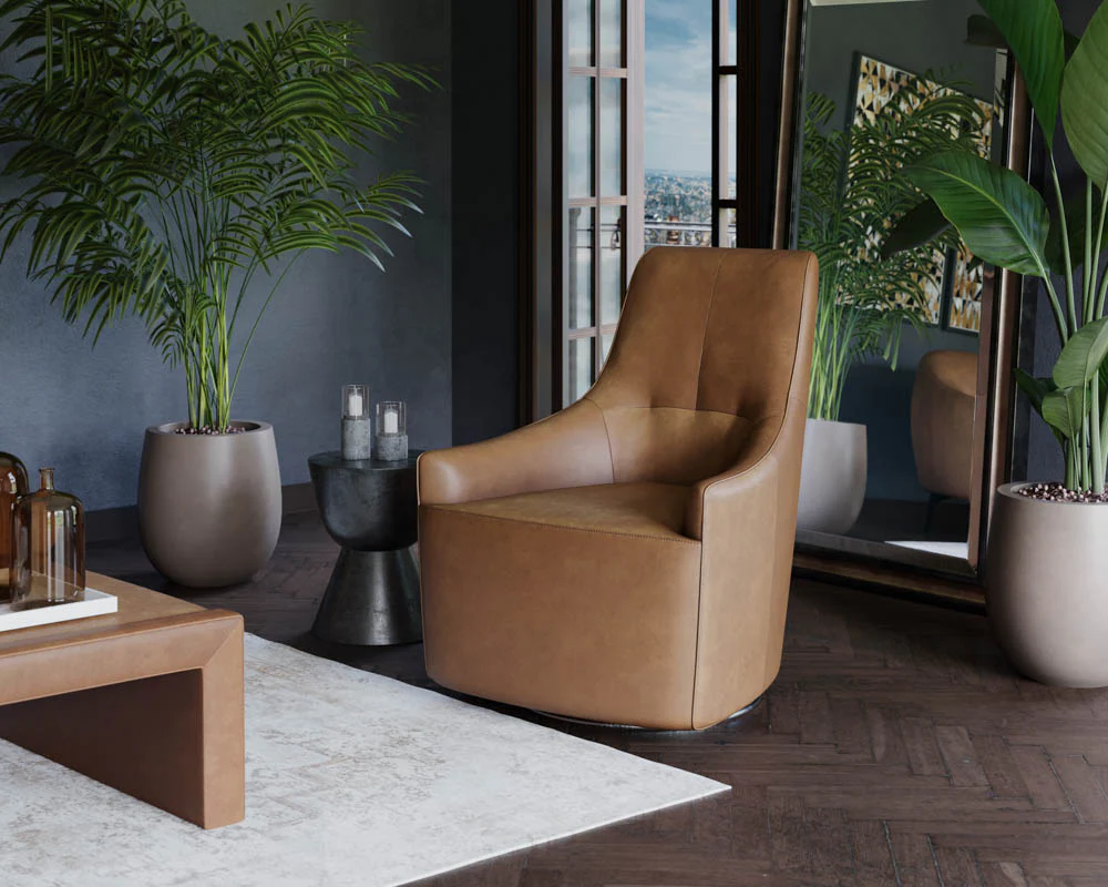 Carmine Swivel Lounge Chair - Image 2
