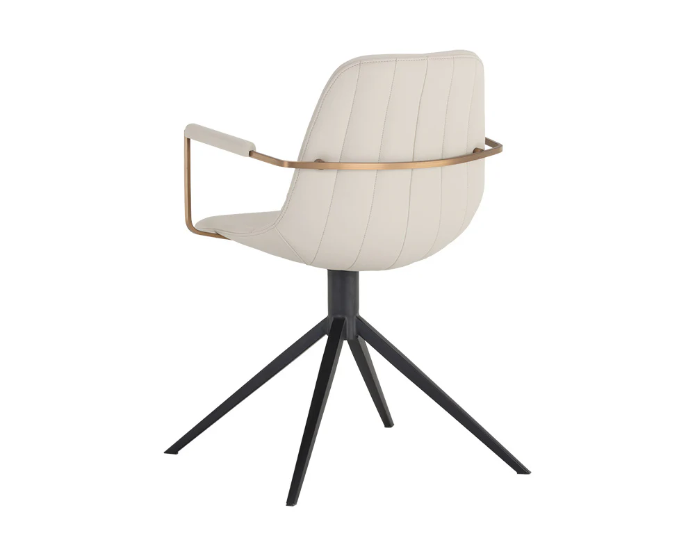 Cassius Swivel Dining Armchair - Image 4