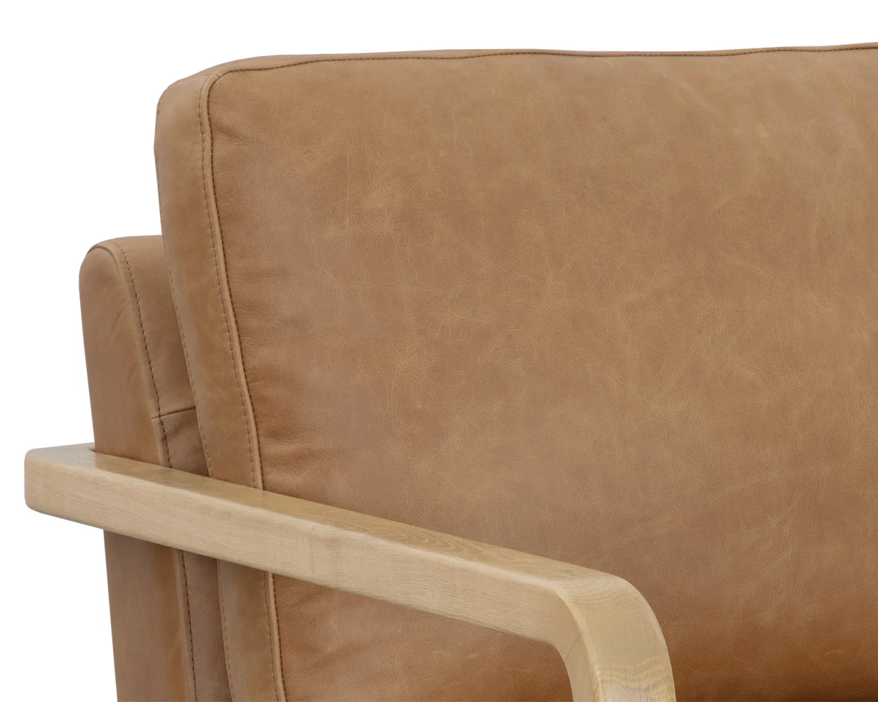 Castell Swivel Lounge Chair - Rustic Oak - Image 10