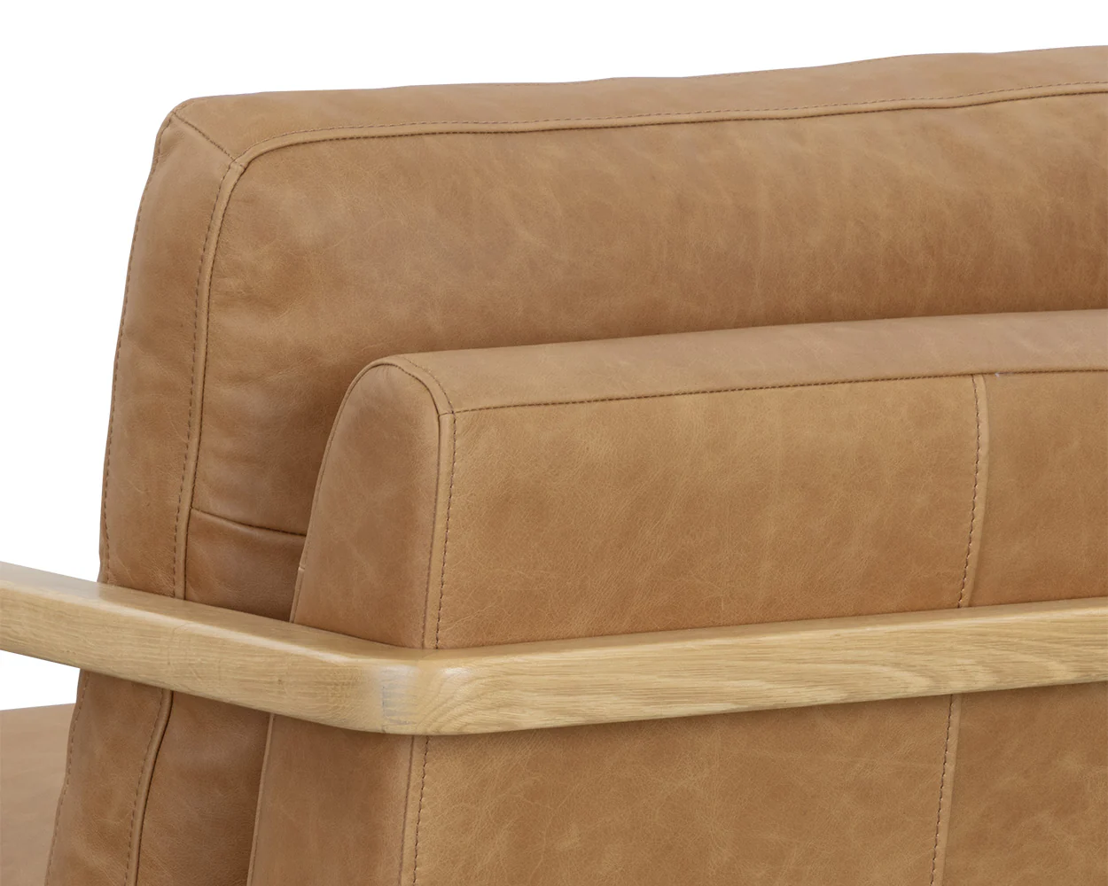 Castell Swivel Lounge Chair - Rustic Oak - Image 11