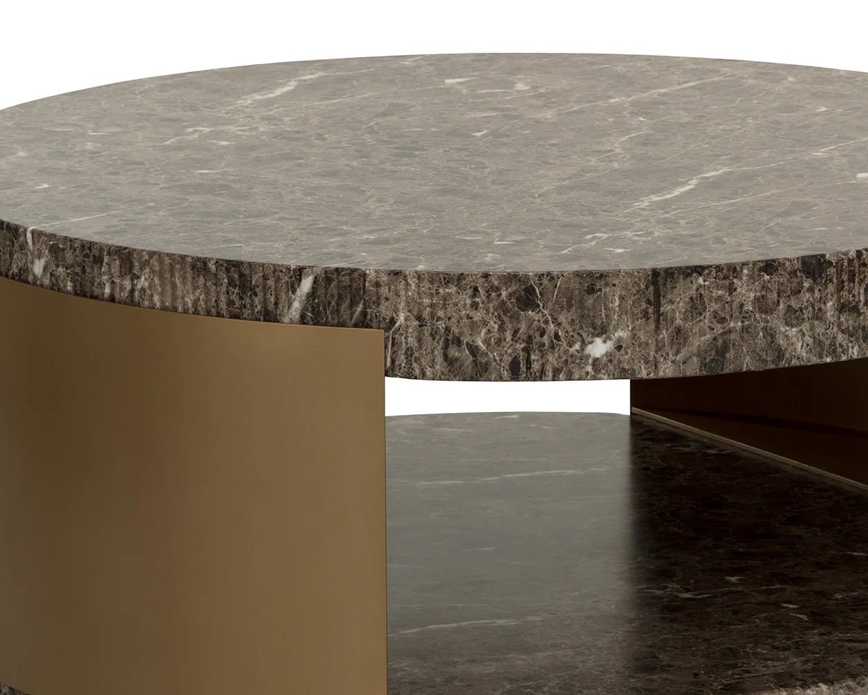 Cavette Coffee Table - Marble Look - Image 10