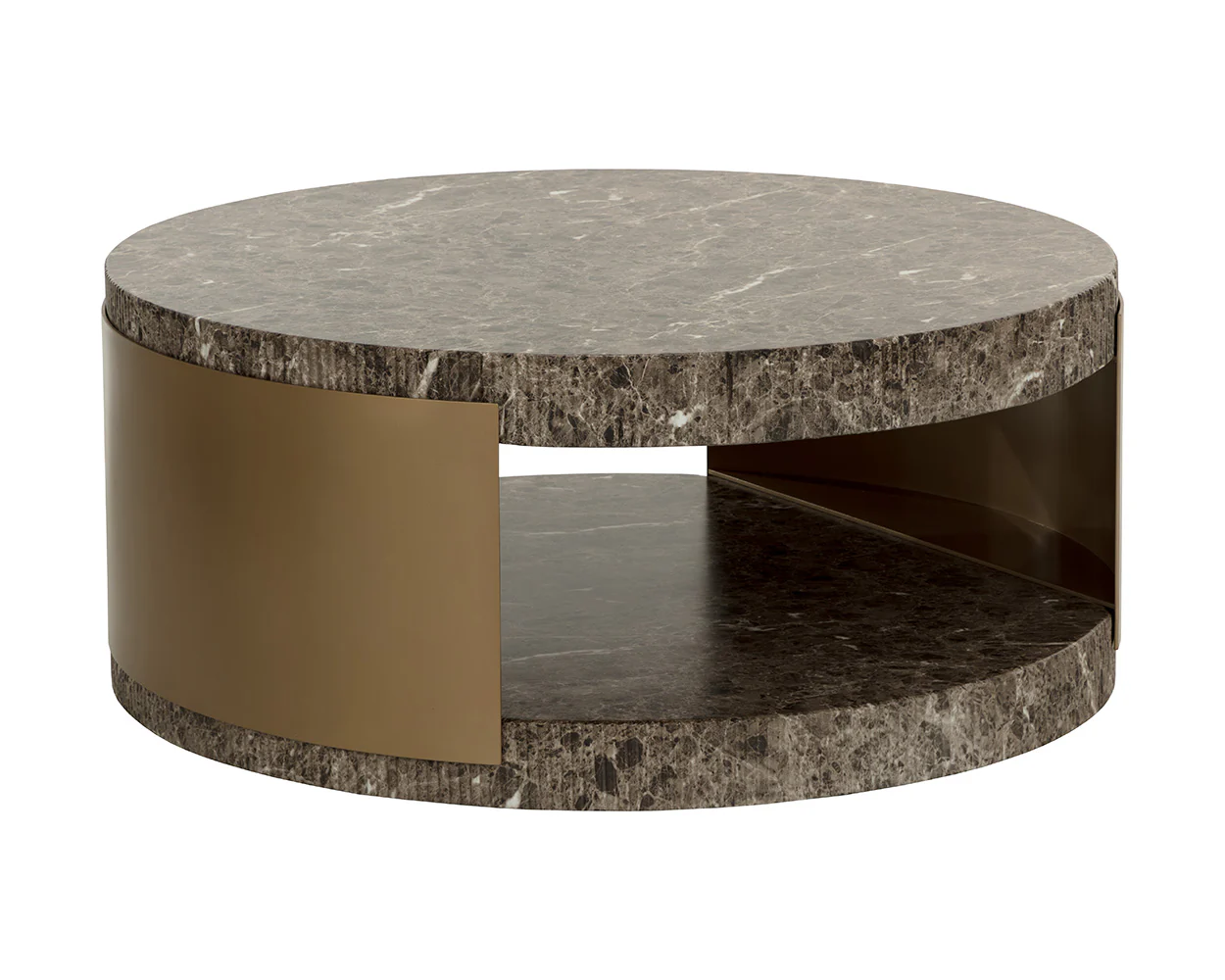 Cavette Coffee Table - Marble Look - Image 6
