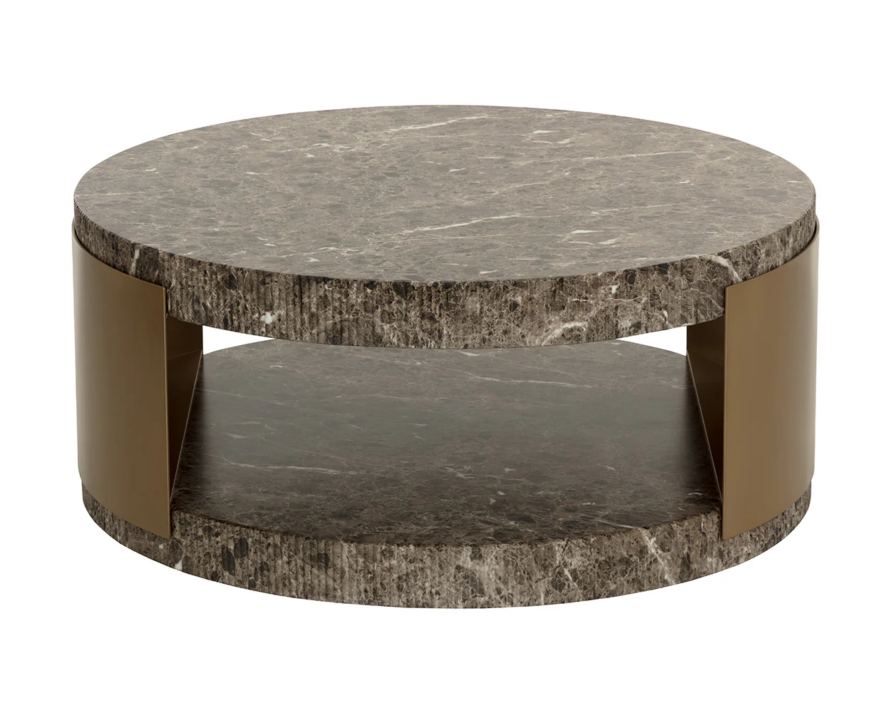 Cavette Coffee Table - Marble Look - Image 7