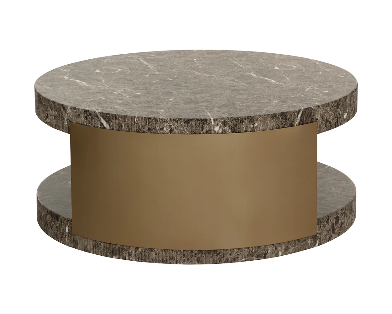 Cavette Coffee Table - Marble Look - Image 8