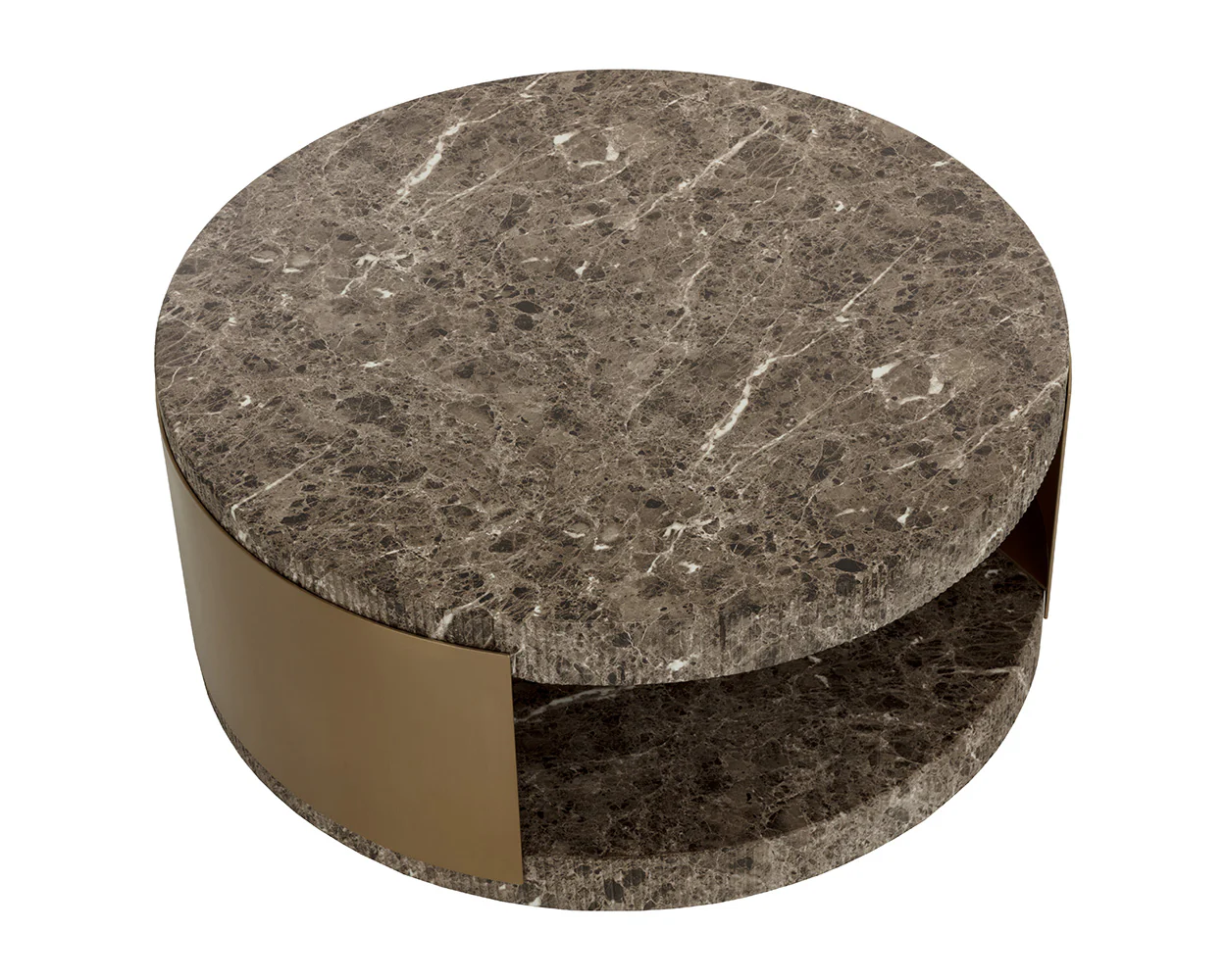 Cavette Coffee Table - Marble Look - Image 9