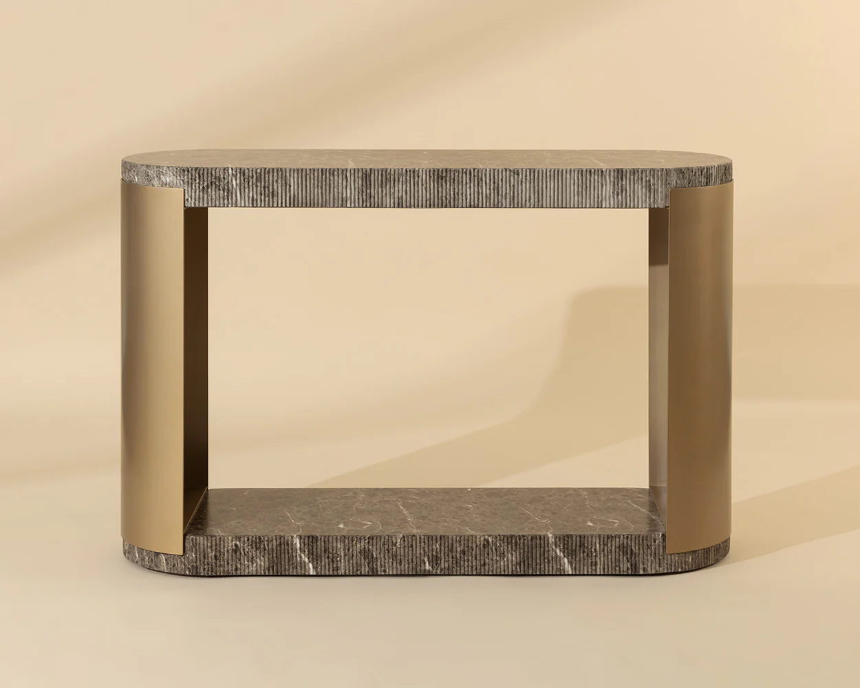 Cavette Console Table - Marble Look - Image 2