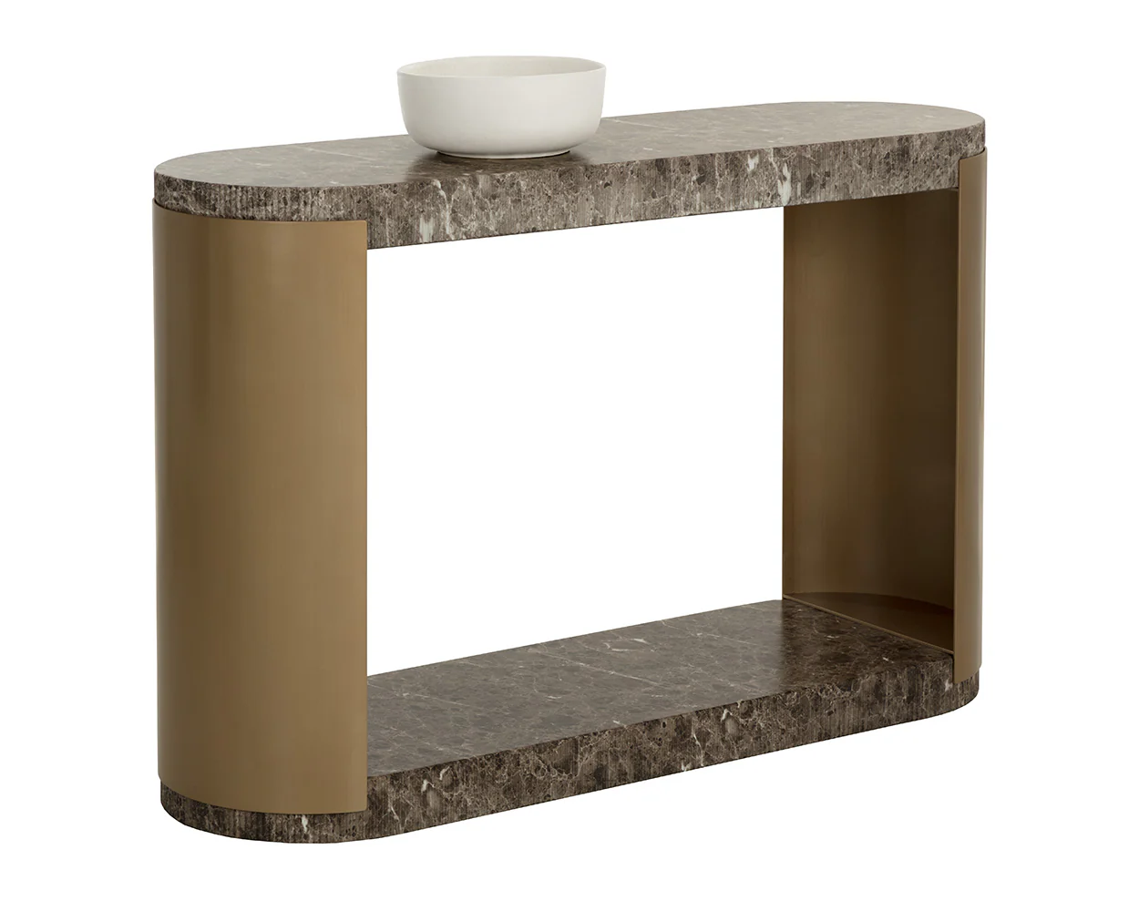 Cavette Console Table - Marble Look - Image 5