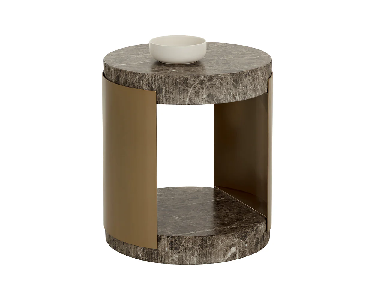 Cavette End Table - Marble Look - Image 5