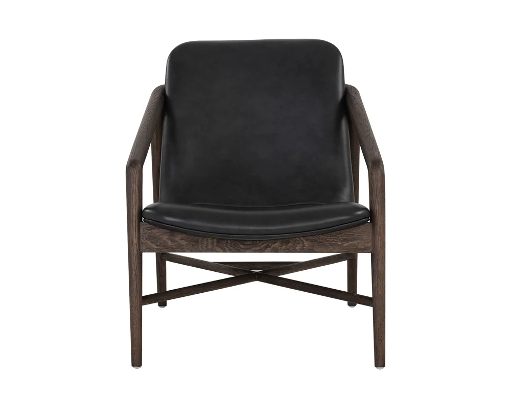 Cinelli Lounge Chair - Distressed Brown - Image 2