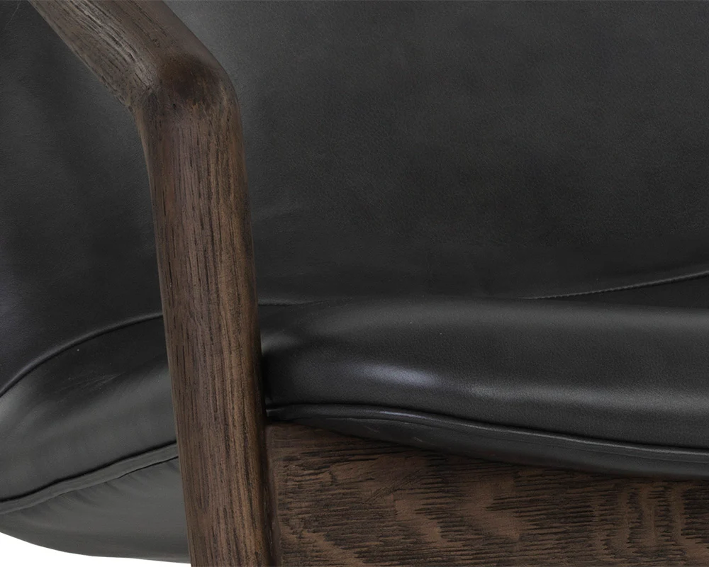 Cinelli Lounge Chair - Distressed Brown - Image 5