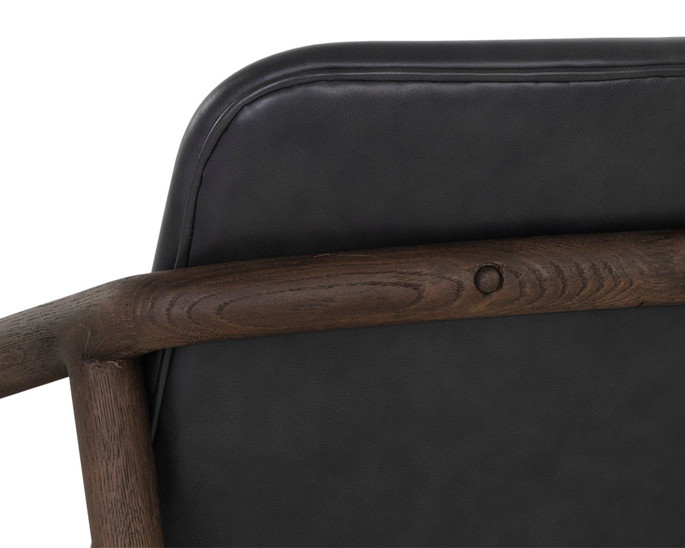 Cinelli Lounge Chair - Distressed Brown - Image 7