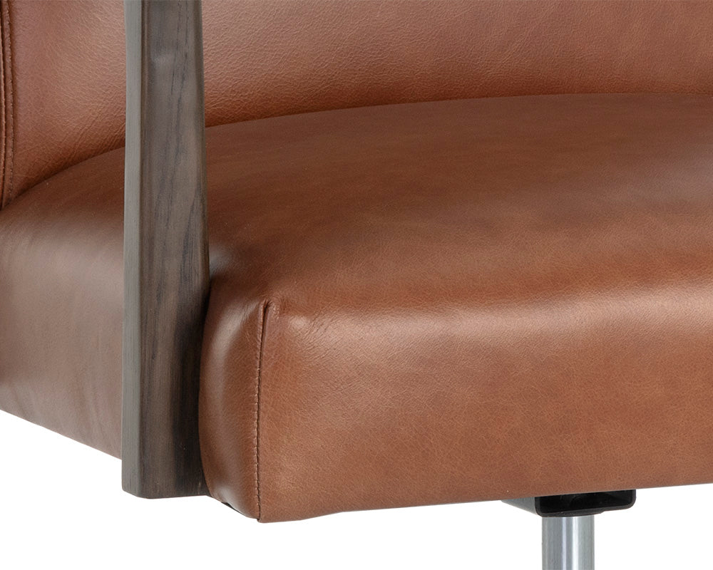 Collin Office Chair - Brown - Image 3