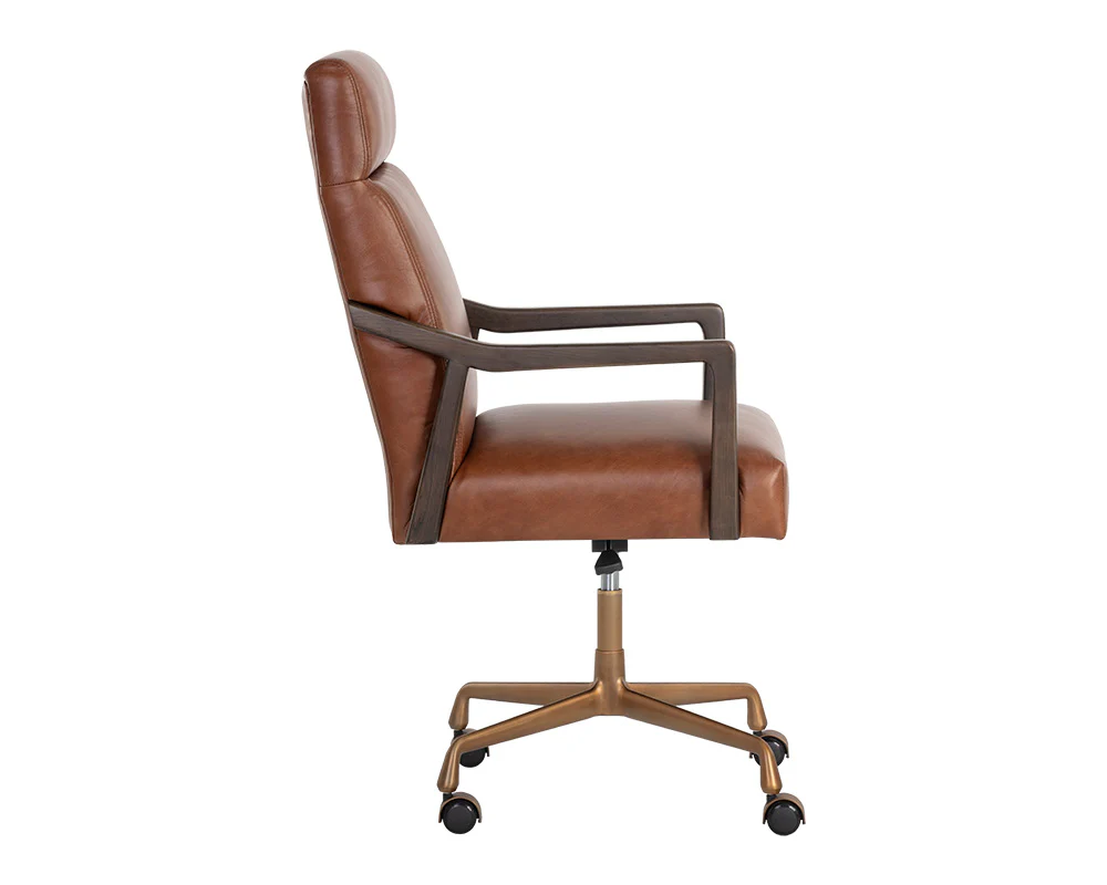 Collin Office Chair - Brown - Image 5
