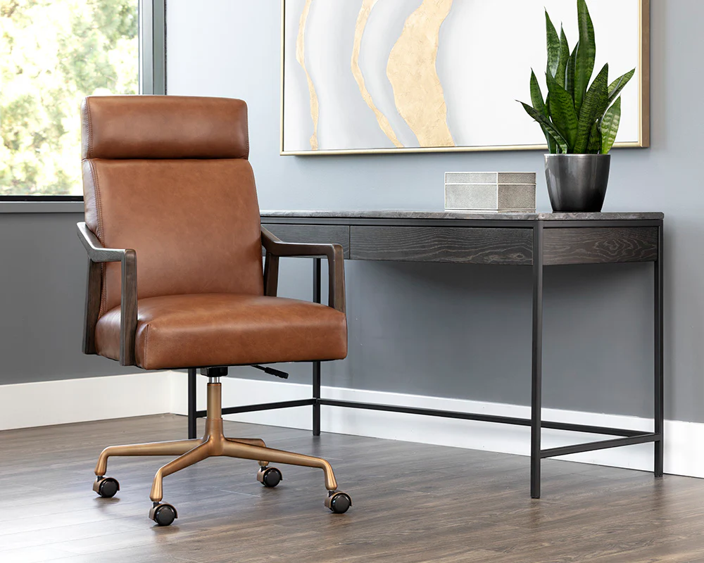 Collin Office Chair - Brown - Image 7