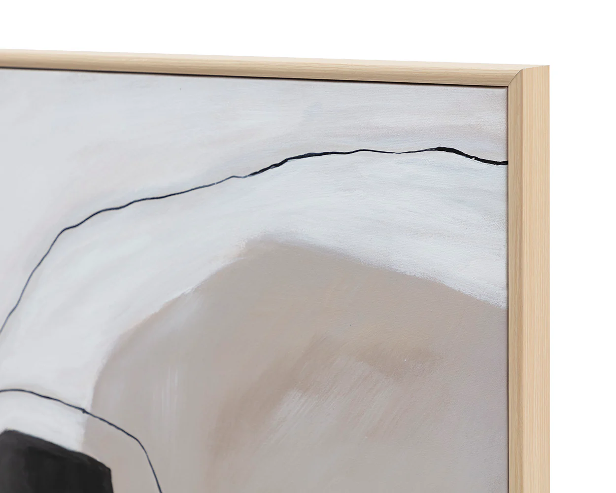 Connectivity - 72" X 48" - Natural Floater Frame - Image 6