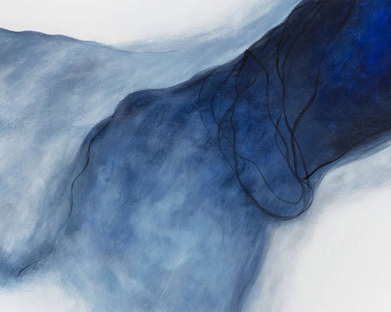 Cool Embrace - 60" X 40" - Gold Floater Frame - Image 4