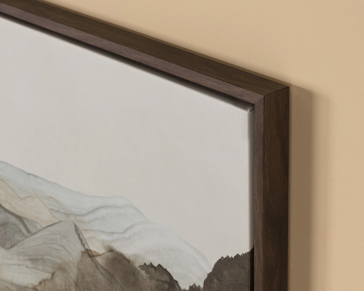 Cordillera I - 24' X 24' - Brown Floater Frame - Image 3