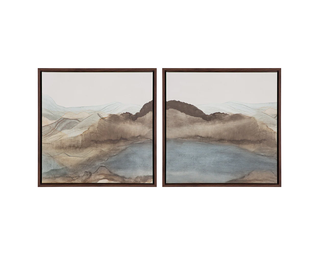 Cordillera I - 24' X 24' - Brown Floater Frame - Image 5
