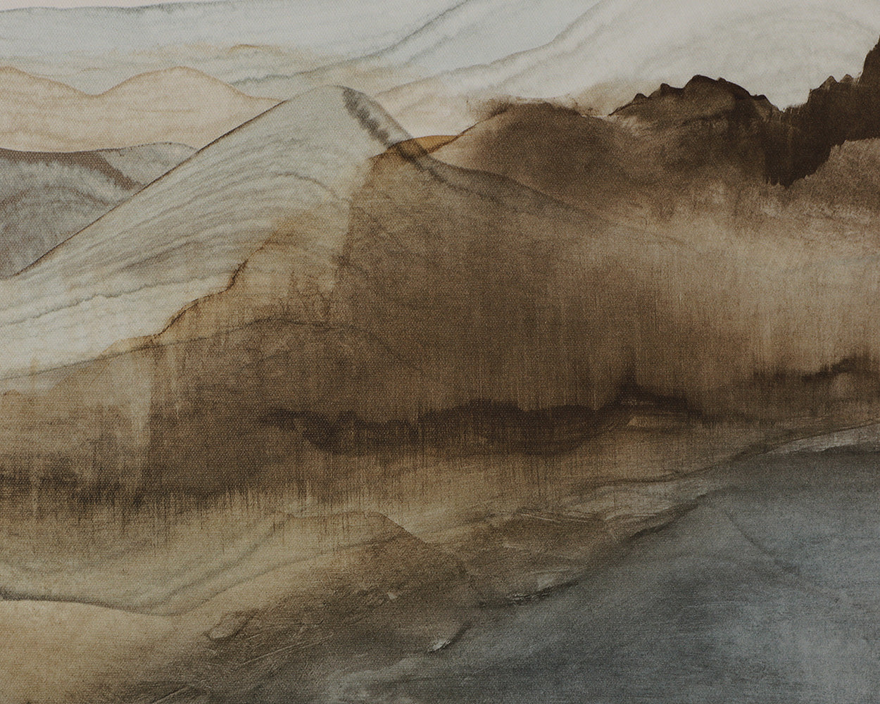 Cordillera I - 24' X 24' - Brown Floater Frame - Image 7