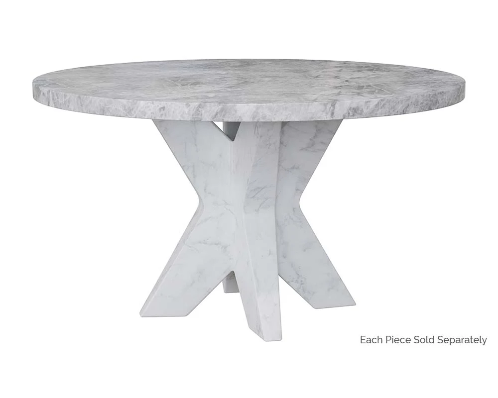 Cypher Dining Table Top - Marble Look - 55" - Image 11