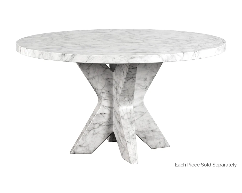 Cypher Dining Table Top - Marble Look - 55" - Image 2