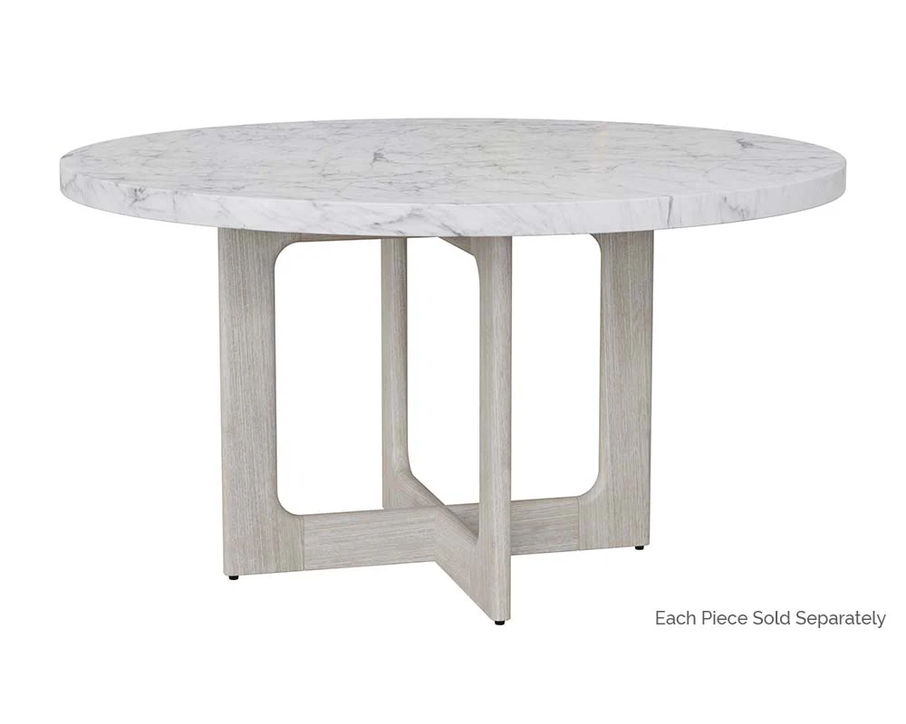 Cypher Dining Table Top - Marble Look - 55" - Image 4