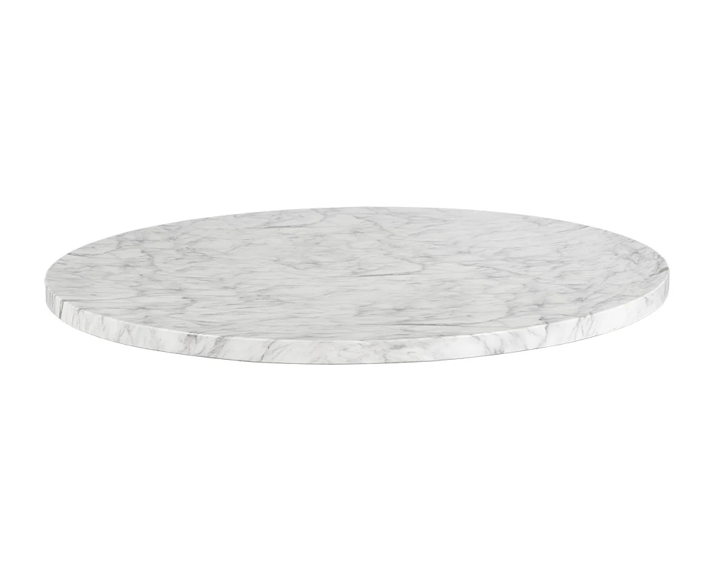 Cypher Dining Table Top - Marble Look - 55" - Image 6