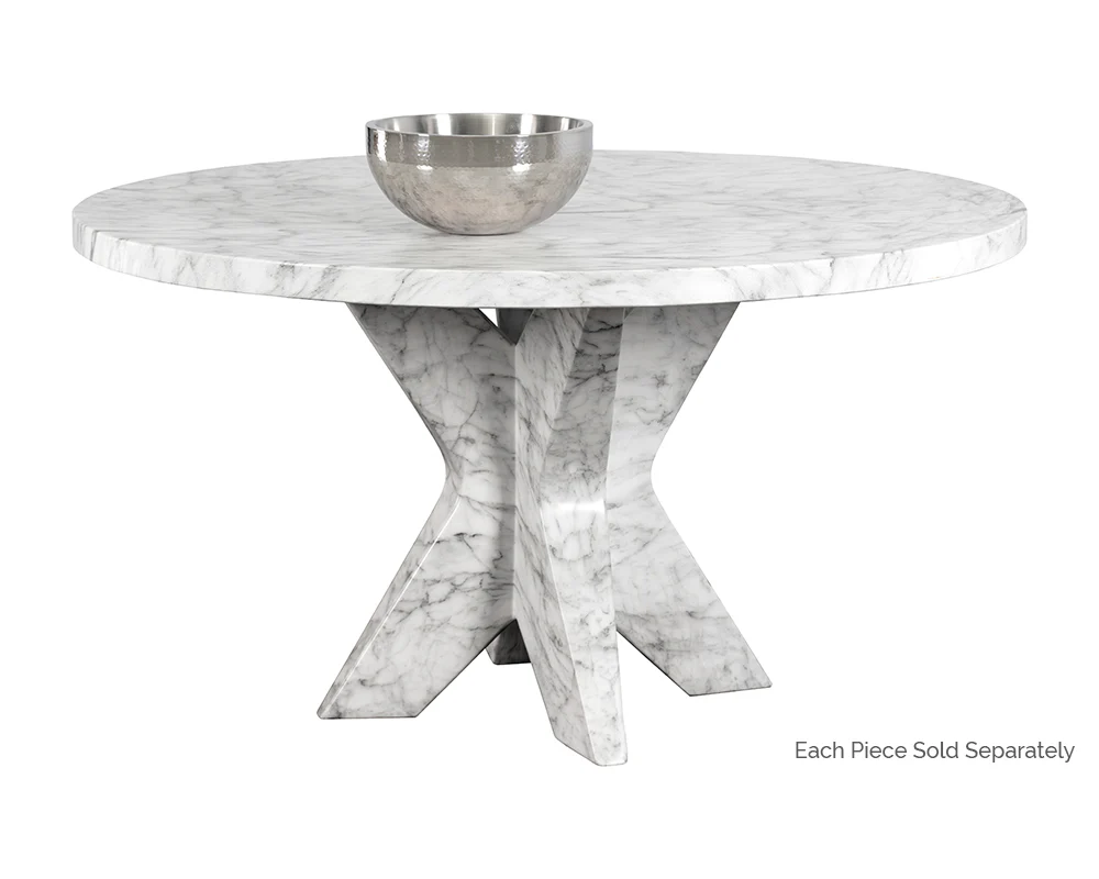 Cypher Dining Table Top - Marble Look - 55" - Image 7