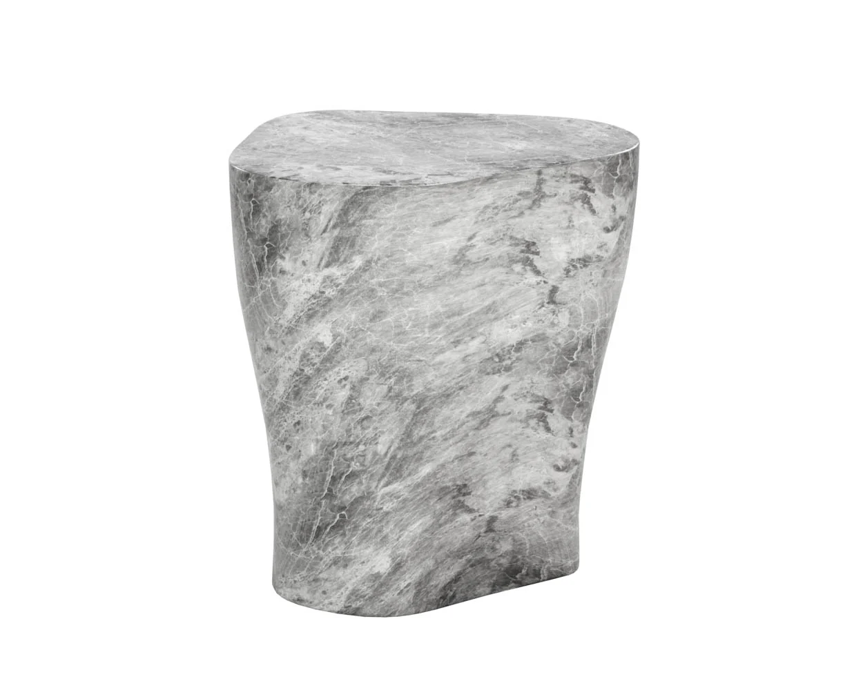 Dali End Table - Marble Look - Large - Image 3