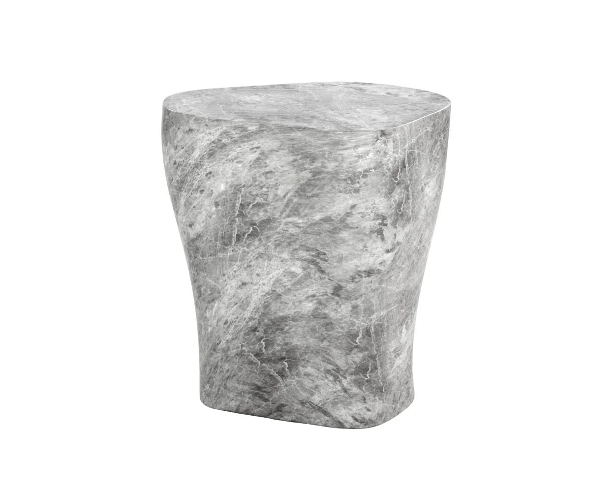 Dali End Table - Marble Look - Large - Image 4