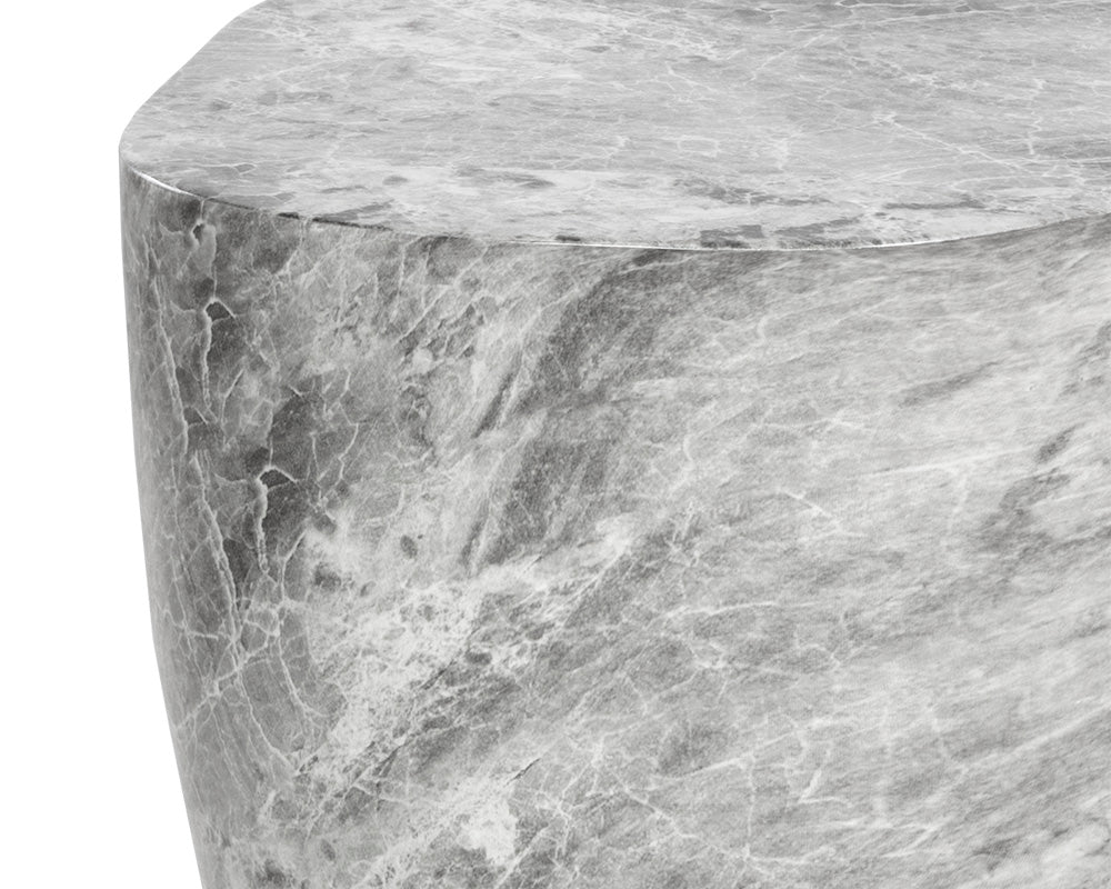 Dali End Table - Marble Look - Large - Image 6