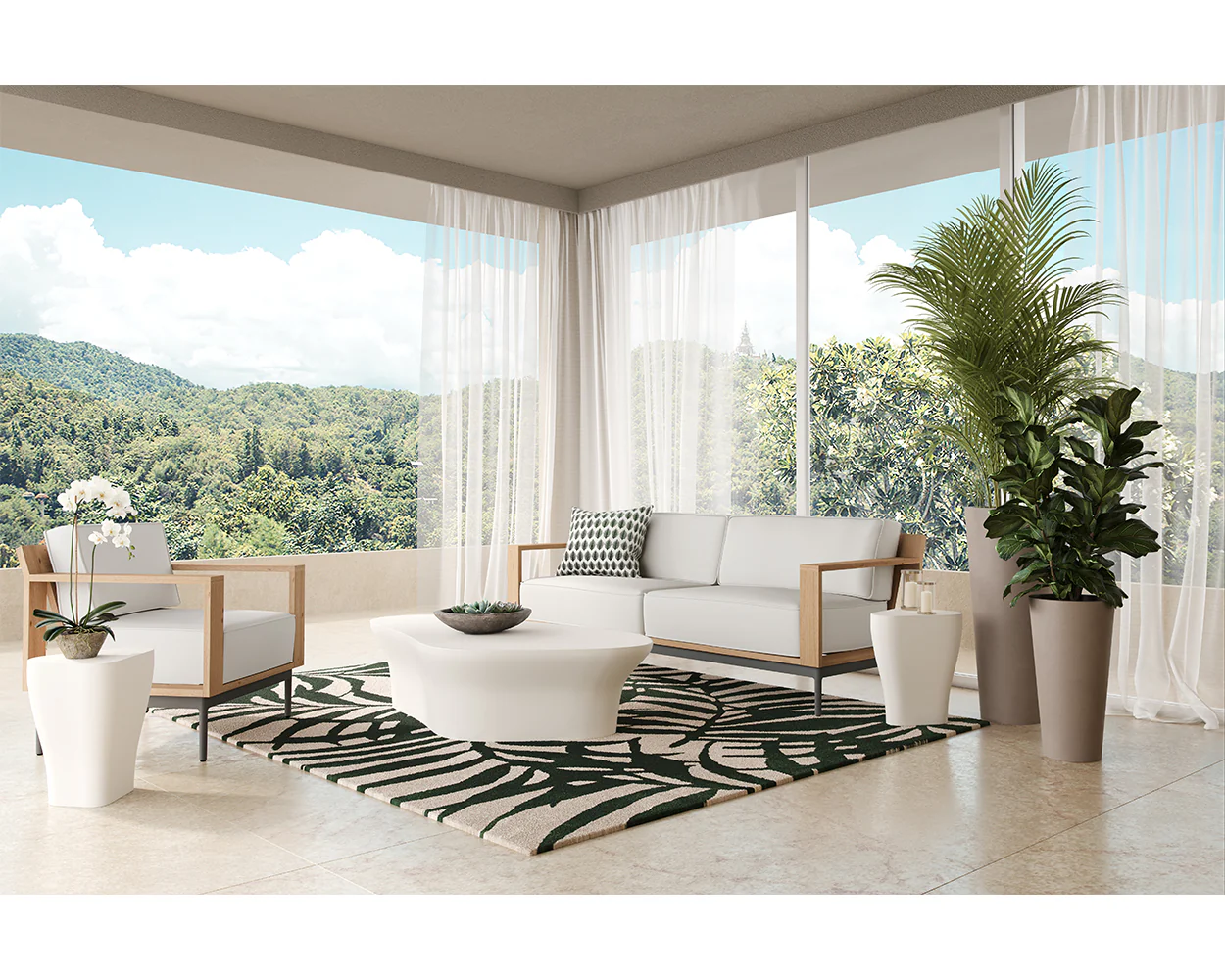 Dali End Table - White - Small - Image 3