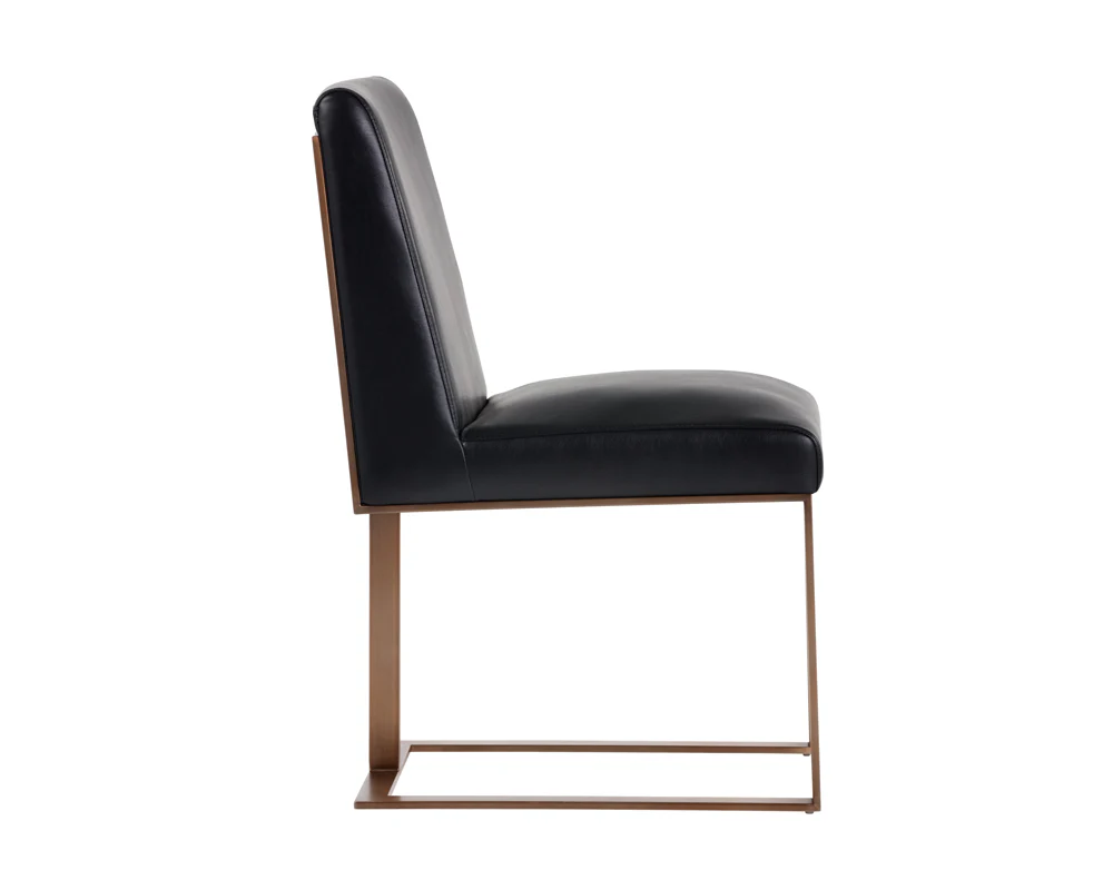 Dean Dining Chair - Antique Brass - Image 6