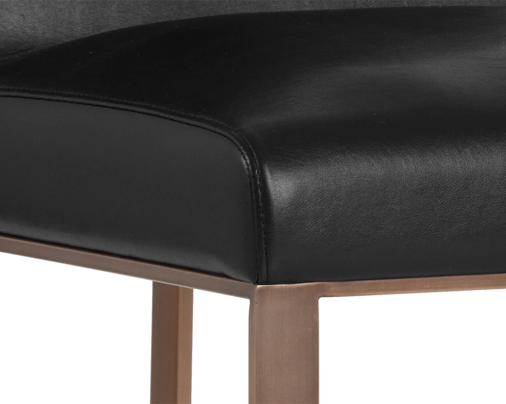 Dean Dining Chair - Antique Brass - Image 8