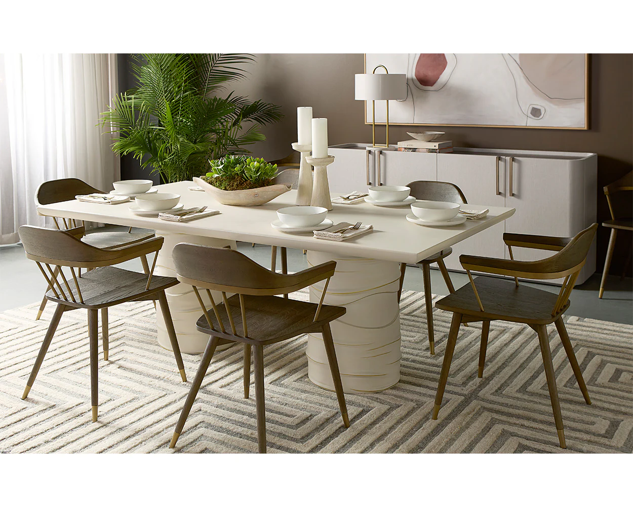 Demi Dining Chair - Distressed Brown - Image 2