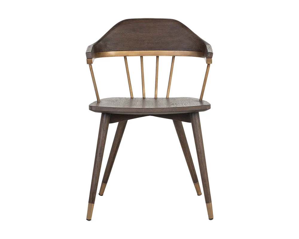 Demi Dining Chair - Distressed Brown - Image 4