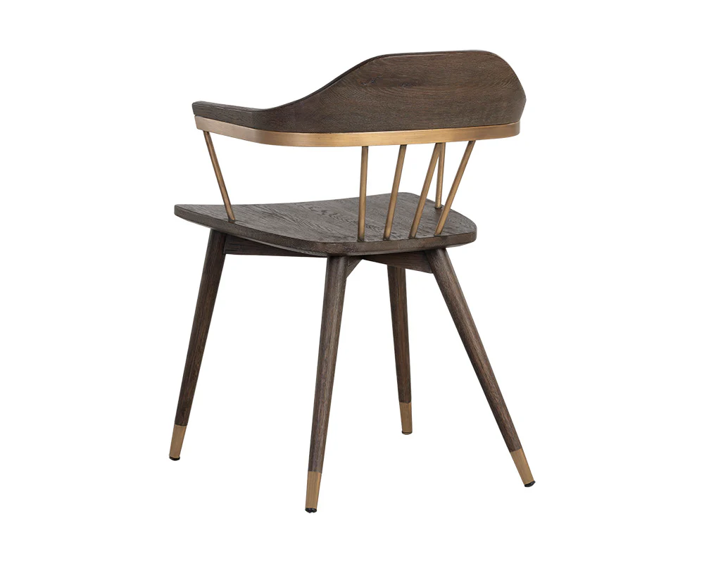 Demi Dining Chair - Distressed Brown - Image 6