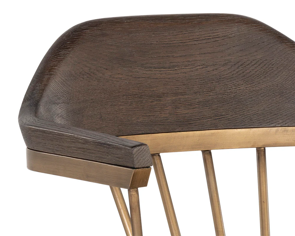 Demi Dining Chair - Distressed Brown - Image 8