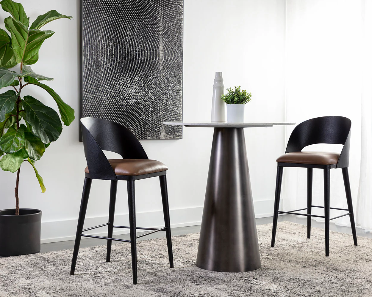 Dezirae Barstool - Black - Image 2