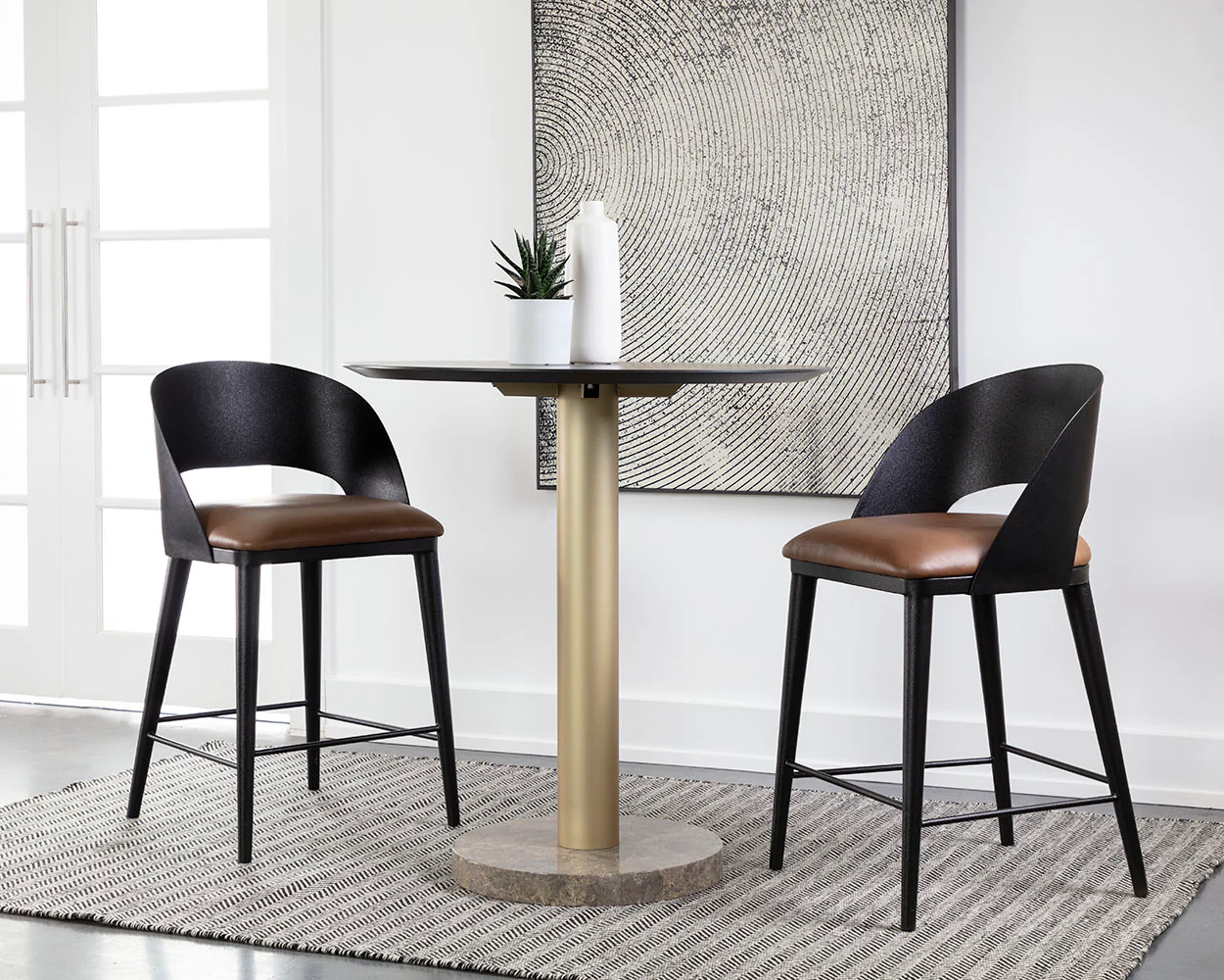 Dezirae Counter Stool - Black - Image 2