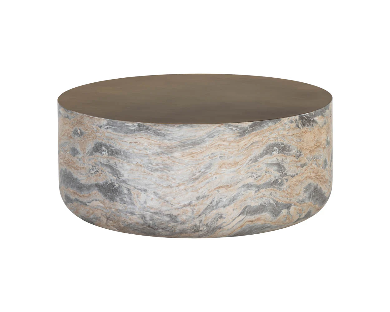 Diaz Coffee Table - Marble Look - Image 5