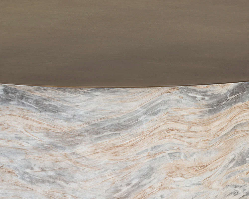 Diaz Coffee Table - Marble Look - Image 7