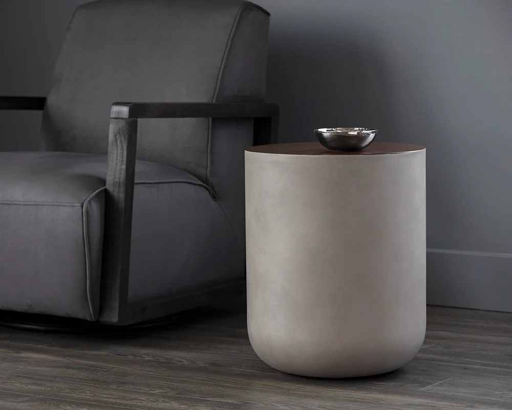 Diaz End Table - Grey - Image 2