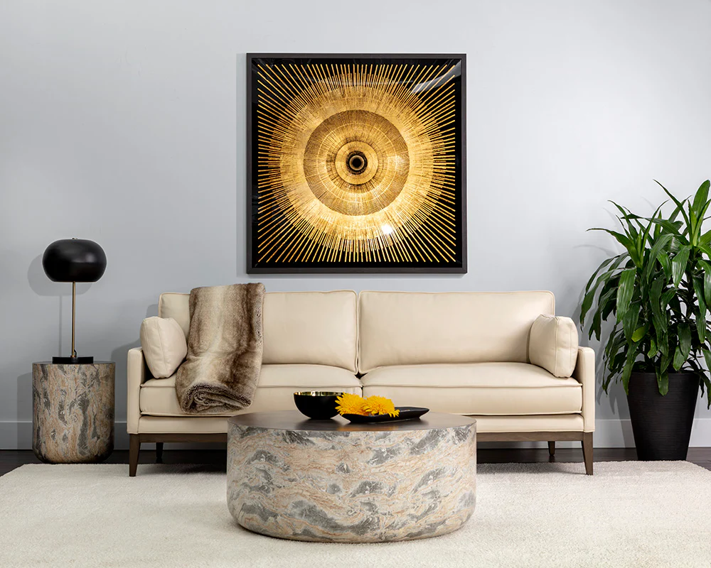 Diaz End Table - Marble Look - Image 3