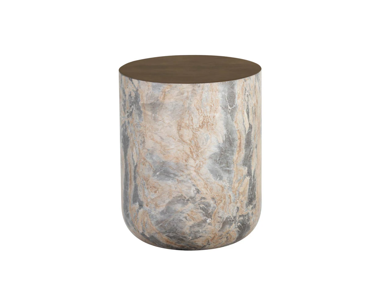 Diaz End Table - Marble Look - Image 5