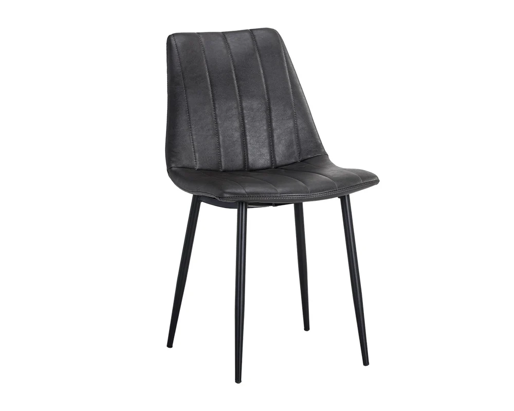 Drew Dining Chair - Black - Image 8