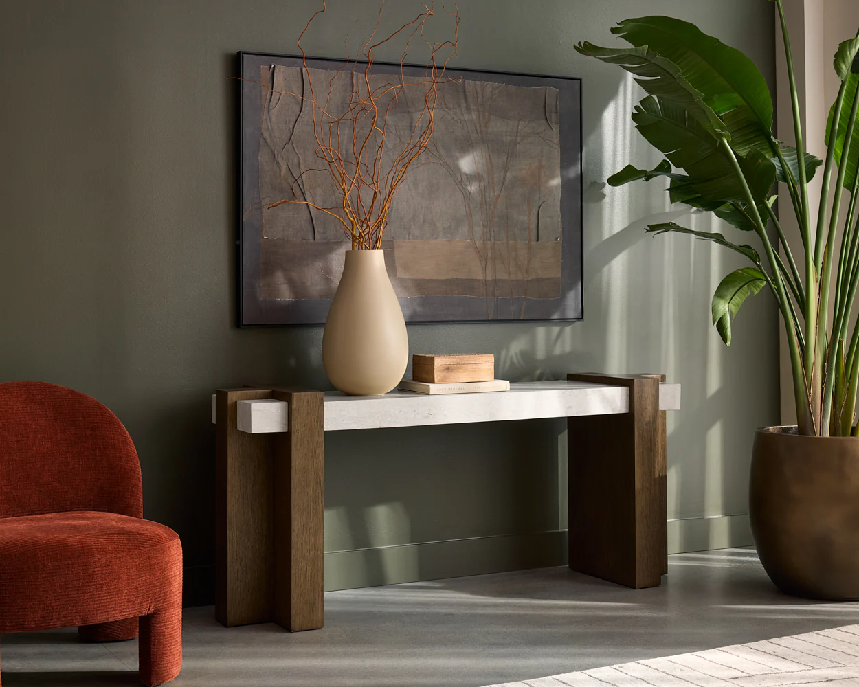 Enchanted Forest - 60" X 40" - Black Floater Frame - Brown - Image 2