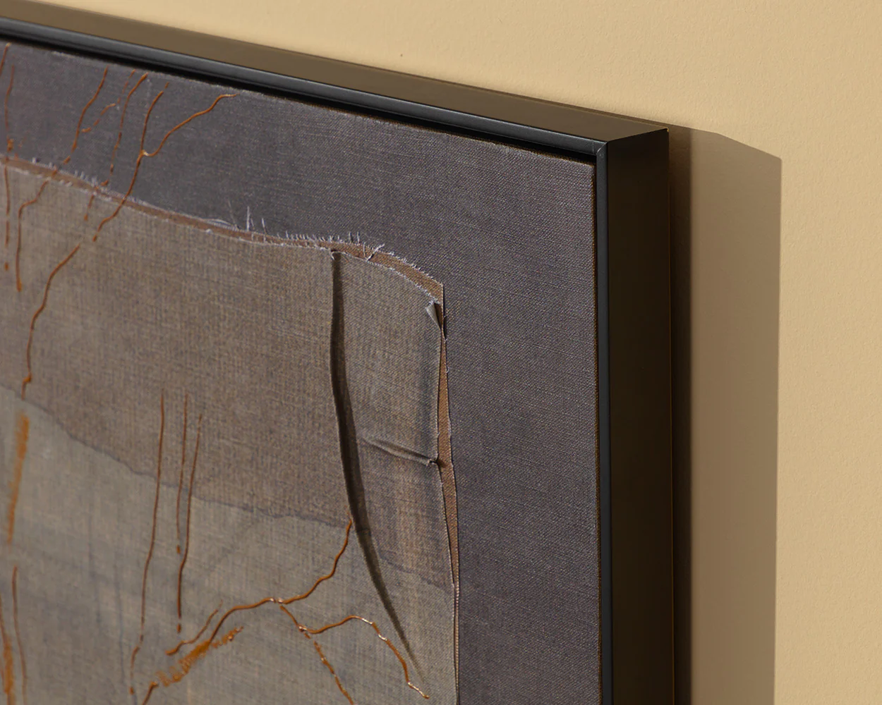 Enchanted Forest - 60" X 40" - Black Floater Frame - Brown - Image 6