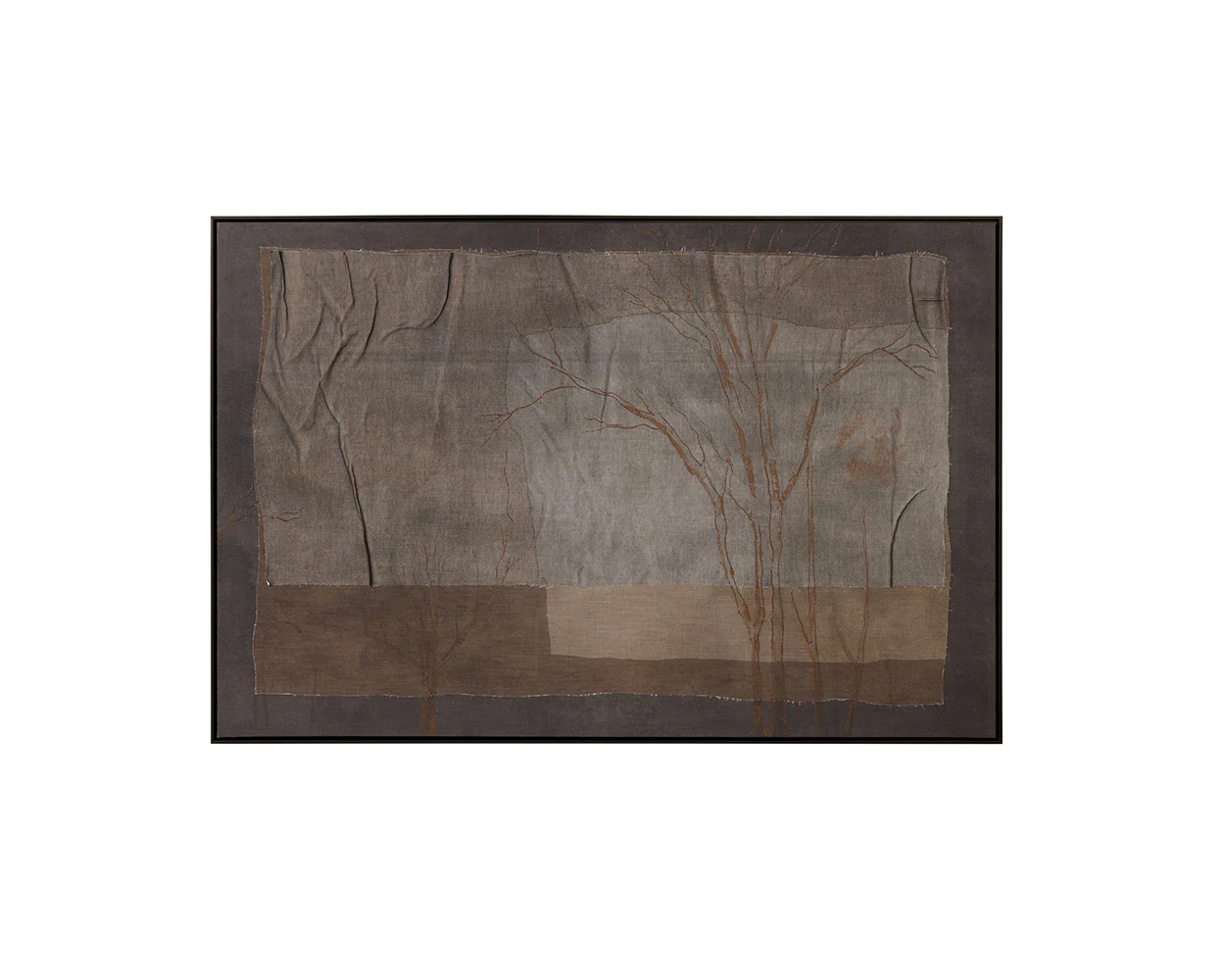 Enchanted Forest - 60" X 40" - Black Floater Frame - Brown - Image 7